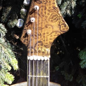 Steampunk Art Relic Jolana Tornado Hollow Body Vintage guitar 1963 Copper / Red image 8