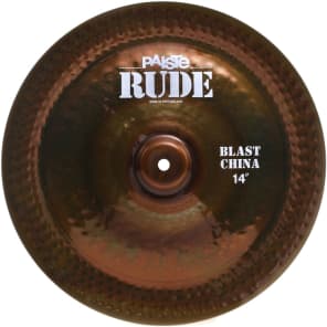 Paiste 14 inch RUDE Blast China Cymbal image 5