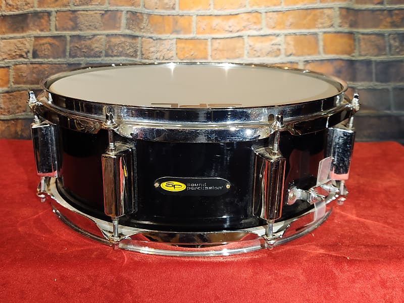 Sound Percussion 13" x 5" Snare Drum Black Reverb