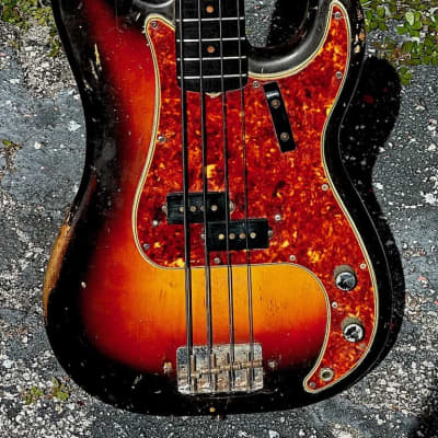 Fender Precision Bass 1960 - the ultimate Original Owner Slab Neck P Bass & she's 1 of the best players ever ! image 4