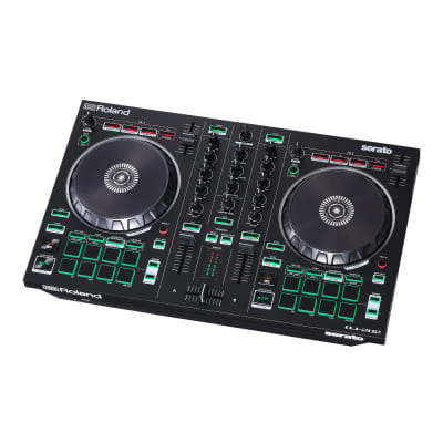 Roland DJ-202 Lightweight Design Easy-Grab Handles Plug-and-Play Connectivity Two-Channel Four-Deck USB Powered Serato DJ Controller with Serato DJ Pro Upgrade image 2