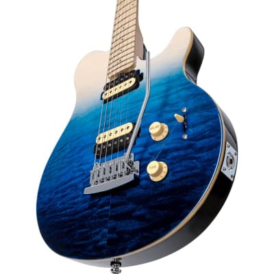 STERLING BY MUSIC MAN - AX3QM-SPB-M1 - Guitare électrique 6 cordes AX3QM Spectrum Blue image 7