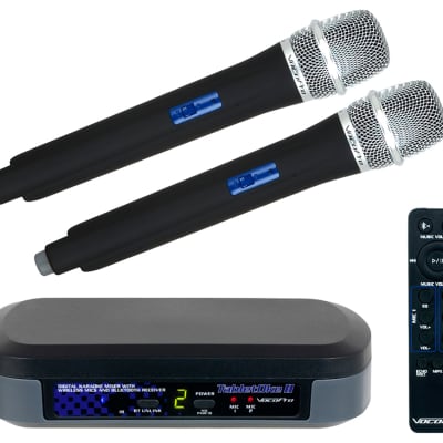 VocoPro TabletOke-2MC Digital Karaoke Mixer w/ Wireless Mics and Bluetooth Receiver/ Pro TabletStand image 2