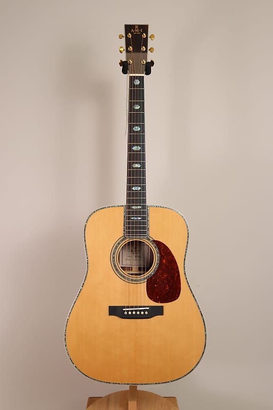 AMI DT-45 Dreadnaught Acoustic Guitar - Natural Gloss Finish | Reverb