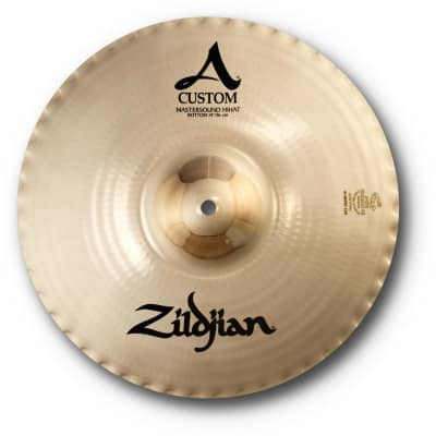 Zildjian 14 inch A Custom Mastersound Hi-hat Bottom Cymbal image 1
