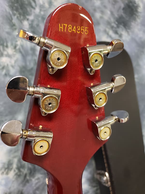 Video Demo 1978 Set Neck Greco FV 600 Flying V Maxon Pickups
