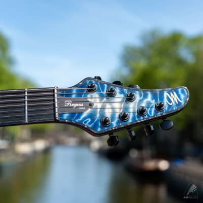 Mayones Regius 7 Core 5A Quilt Top - Caribbean Fade/Antique Black image 4