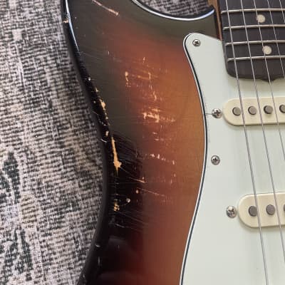 Custom Built ‘62 Stratocaster Nitro Alder 3 Tone Sunburst Fender Rosewood Neck Rene Martinez Texas Strat Pickups image 17