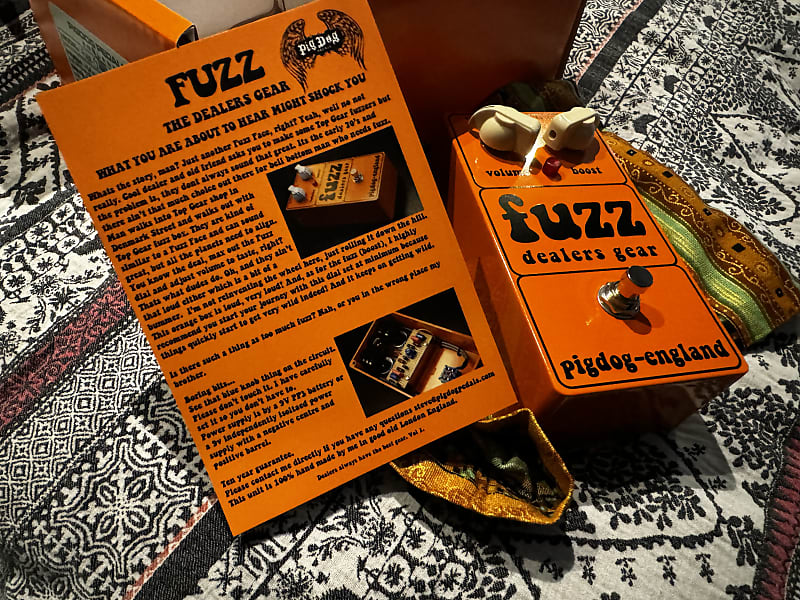 Pigdog Dealer’s Gear Fuzz Orange Top Gear Fuzz Face Reverb