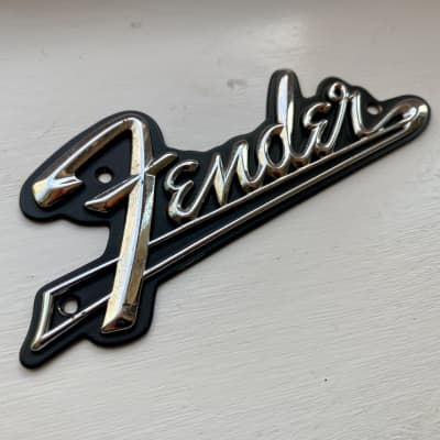 Fender Blackface Tail Amp Badge Logo 1960s image 2