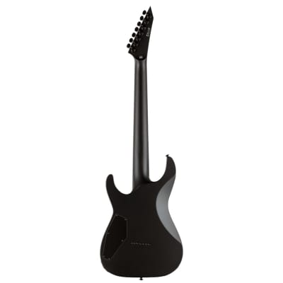 LTD M-7HT Baritone Black Metal Electric Guitar image 2