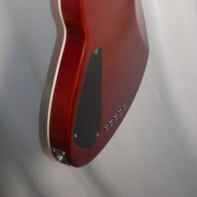 Reverend Mercalli 5 FM Wine Red RM Flame Maple Top Roasted Maple Fingerboard 5-string Electric Bass B-stock image 11