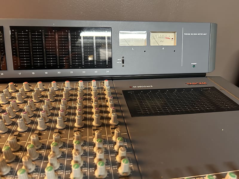 TASCAM M-2600 MkII w/ MU-2624 Meter Unit (Needs New Fuse) | Reverb