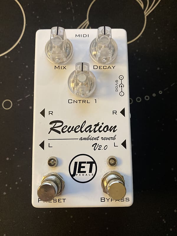 Jet Pedals Revelation V2 Standard White Reverb