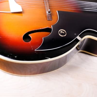 Kay 8900 Master Cutaway Archtop Acoustic Guitar 1966 Sunburst w/ Hard Case image 10