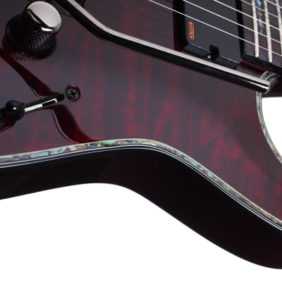 Schecter Guitar Research Hellraiser C-7 FR 7-String Electric Guitar Black Cherry image 6