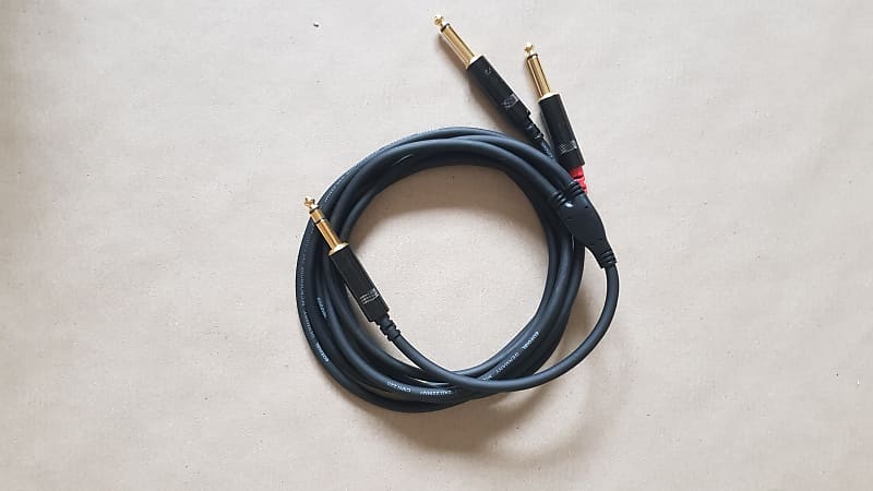 CFY1.5WPP mini-jack stereo / 2x jack mono - Y Cable Cordial