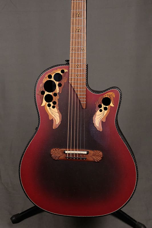 Ovation 1587 2 Super Adamas Reverse Red Burst (04/28)