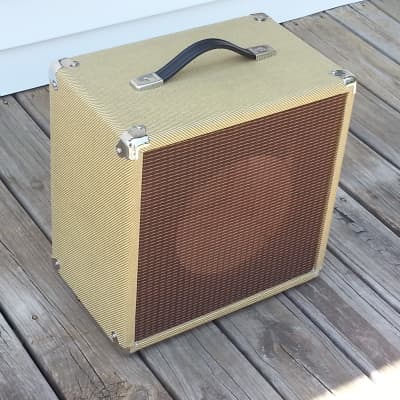 SubZ 1x10 Extension Guitar Cabinet - Tweed Tolex - Oxblood Grill Cloth - Open ( Sub-Z ) image 1