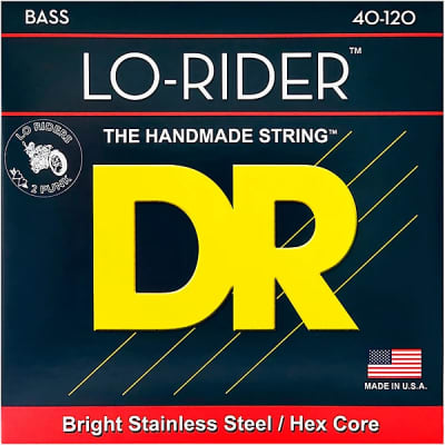 DR Strings - LH5-40 - 5-String Bass Guitar String Set - Lo-Rider - Stainless Steel - Light / 40-120 image 1