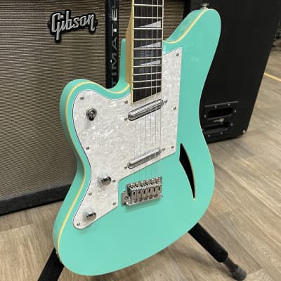 ギター Eastwood Surfcaster / Seafoam Green Eastwood Guitars Surfcaster 12/6 Double Neck Electric Guitar