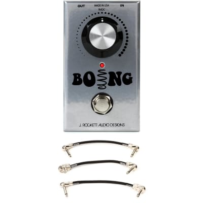 J. Rockett Audio Designs Boing Reverb Pedal with 3 Patch Cables for sale