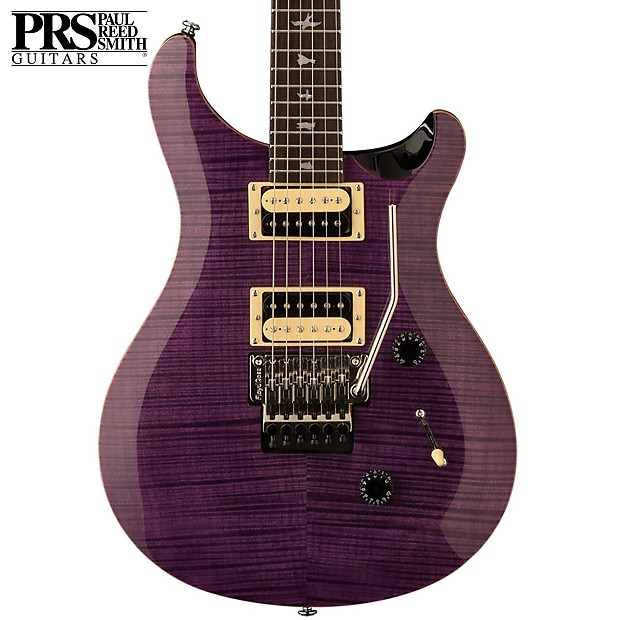 ギター Paul Reed Smith SE Custom 24 Amethyst DISC PRS SE Custom 24 Quilt Top Electric Guitar, Amethyst at