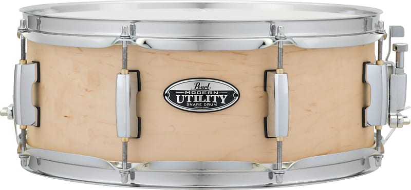 Pearl Modern Utility 14 x 5.5" Satin Natural Maple Snare Drum image 1