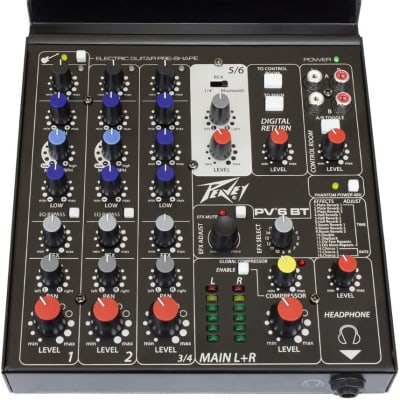 Peavey Model PV 6 BT 6-Channel Compact Low Profile Mixer Board with Bluetooth image 3