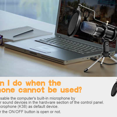 ELEGIANT EGM-04 Computer Microphone USB Wired Condenser Gaming Microphone with Tripod Stand image 7