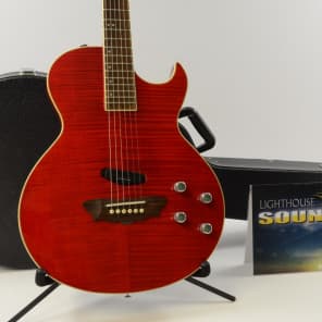 Washburn Sammy Hagar Red Rocker RR-100 Trans Red Acoustic/Electric w/OHSC image 2