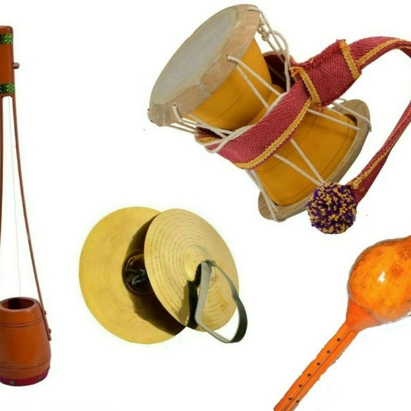 Naad Temple Musical Tasha Bhapang Brass Bugle Kalimba Small