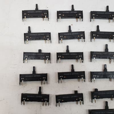 Used Set of 35 Original ARP Quadra Sliders for Refurbishing/Parts/Repair image 2