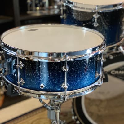 Craviotto Custom Shop Solid Shell Poplar Kit in Evening Sparkle Lacquer - 4pc 12,14,20, 14SD image 8