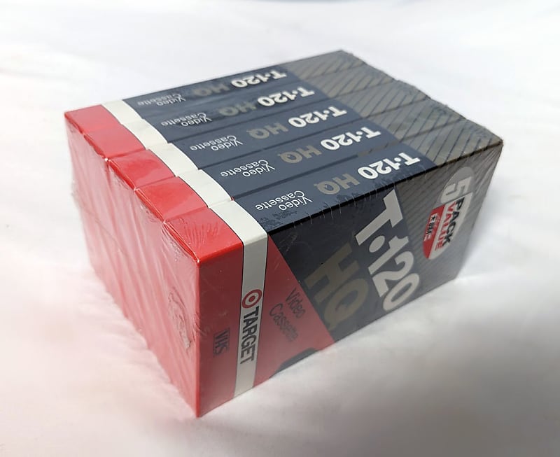 5 Pack of Target Branded T120 HQ Video Cassette VHS Tapes Reverb