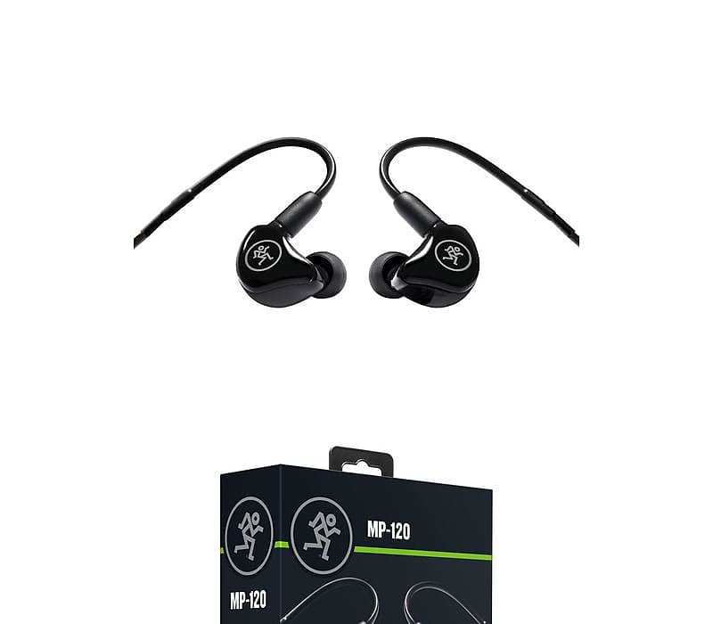 Mackie MP-120 Single Dynamic Driver Professional In-ear Monitors-NEW  			