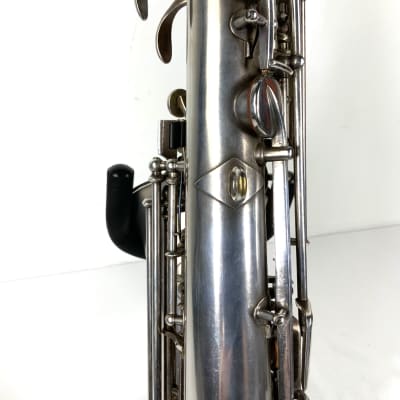 Vintage The Buescher True Tone Low Pitch 1925-26 Alto Saxophone - Matte Silver image 20