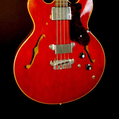 Epiphone EB 232 C Rivoli 1966 Cherry Red. Iconic Bass. Rare. image 2