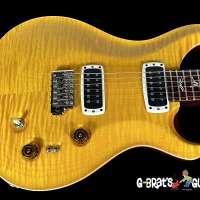 2015 Paul Reed Smith PRS Paul's Guitar Flame Top w Brushstroke Inlays & Paisley Case ~ Vintage Yellow for sale