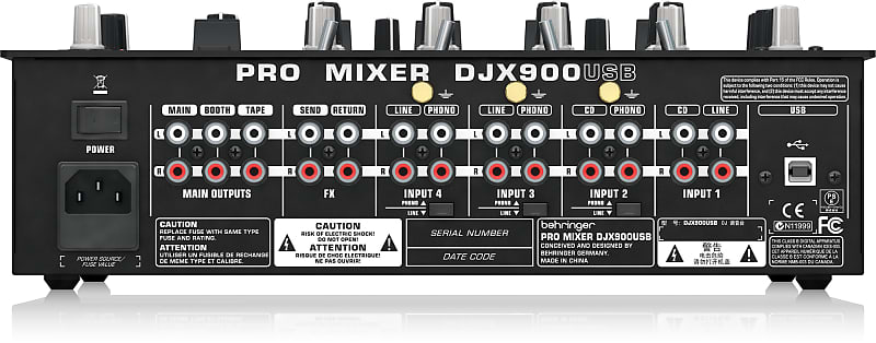 Behringer DJX900USB Professional 5 Channel DJ Mixer Advanced