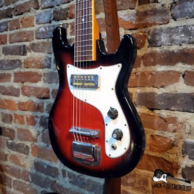 Norma Goldfoil Electric Guitar (1960s - Redburst) image 2