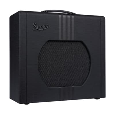 Supro 1822RBB Delta King 12 15W 1x12-Inch Tube Poplar Cabinet Design Guitar Combo Amp with 12AX7 Tube Preamp and a FET-Driven Boost Function (Black and Black) image 3