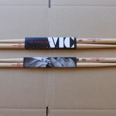 2 pair lot Vic Firth AJ1 + AJ3 American Jazz Drum sticks - Never