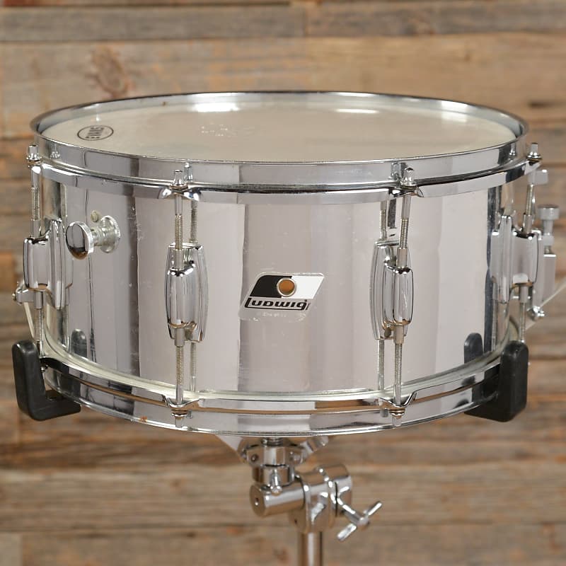 Immagine Ludwig LR751 Rocker 6.5x14" Chrome Over Wood Snare 1980s - 3
