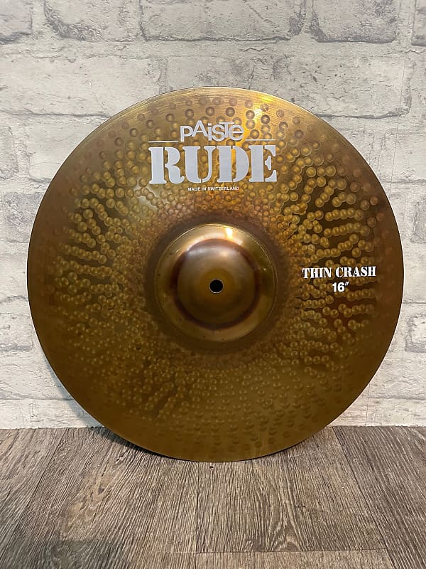 Paiste Rude Thin Crash Cymbal 16”/40cm / Drum Accessories #GS26