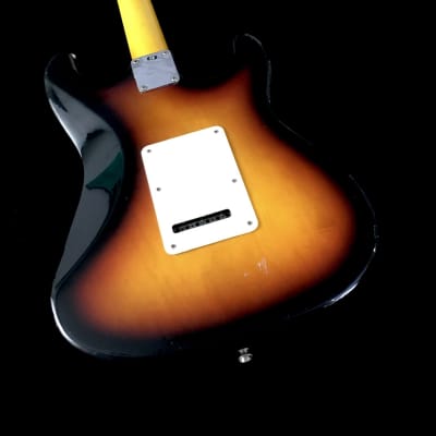 LEFTY! Custom Relic ST62 Fender Stratocastder Body Amber  Nitro Lacquer Neck Sunburst Stratocaster Aged Guitar 7.8 lb image 10