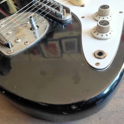 1970's Guyatone Japan LG-23 Jaguar/Stratocaster Electric Guitar (Black) image 2