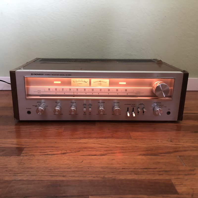 Silver Face Pioneer SX-650 Receiver 70&#039;s - Serviced!  			