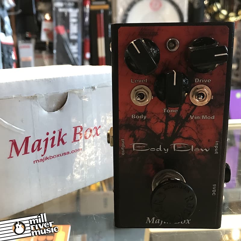 Majik Box Body Blow Overdrive Guitar Pedal w/Box Used