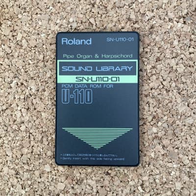 Roland SN-U110-01 • Pipe Organs and Harpsichords • PCM DATA ROM Sample Library Card for the U-110, U-20, U-220 and more • made in Japan